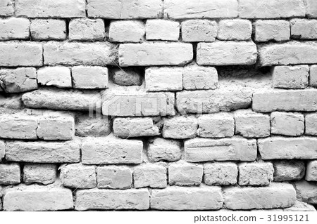 Grunge gray brick wall 31995121