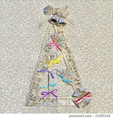 homemade christmass tree conceptual background 31995436