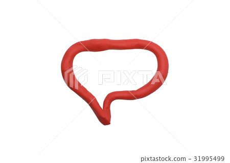 plasticine speech bubble plasticine speech bubble 31995499