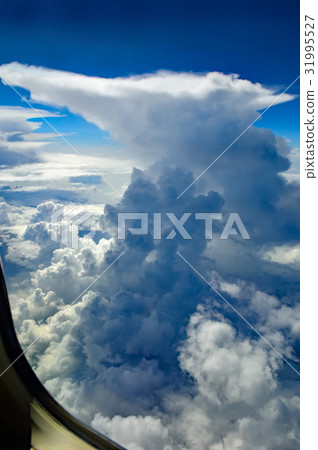 Aerial shooting in the sky over the Pacific Ocean Aerial shooting in the sky over the Pacific Ocean 31995527