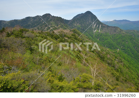 Imperial mountain and saw mountain seen from Mt. 31996260