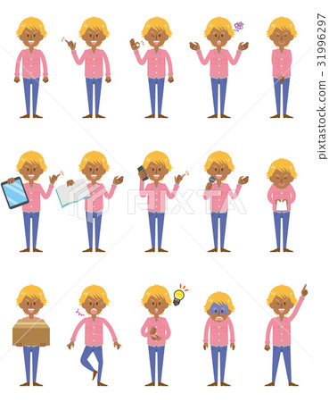 15系列_槍黑人女孩男人 31996297