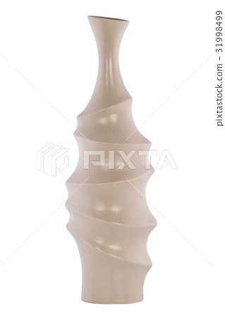 Beautiful ceramic vase on white background Beautiful ceramic vase on white background 31998499