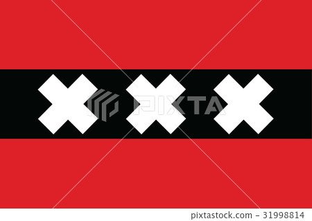vector background of amsterdam city flag 31998814