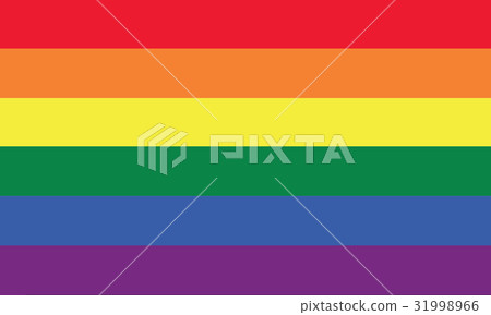 vector of rainbow flag or LGBT flag 31998966