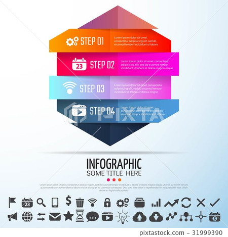 Geometric Infographics Design Template 31999390