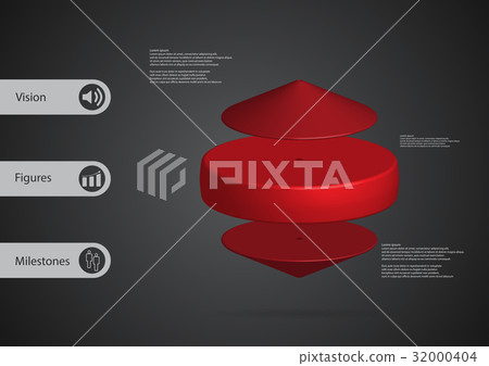 3D illustration infographic template  32000404