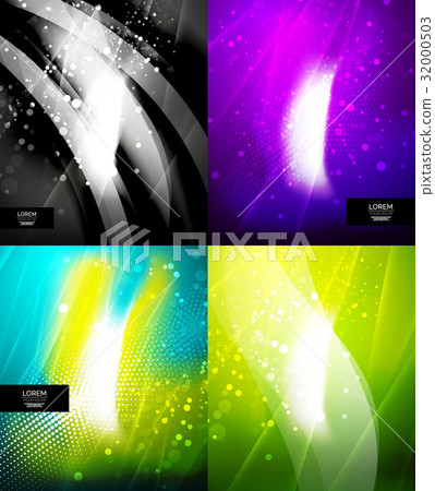 Set of shiny glittering abstract backgrounds Set of shiny glittering abstract backgrounds 32000503
