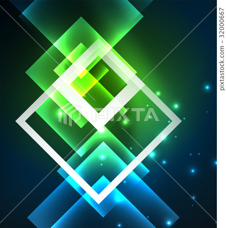 Dark background design with squares and shiny 32000667