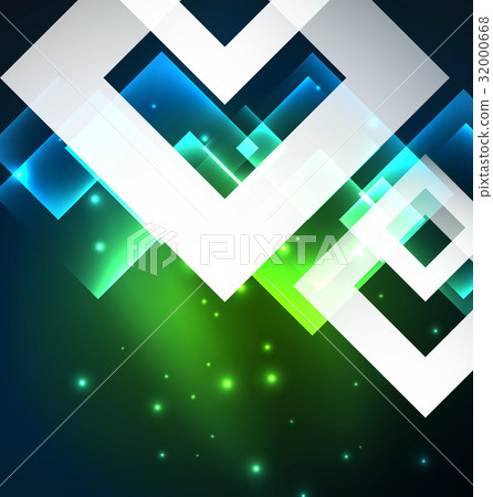 Dark background design with squares and shiny 32000668