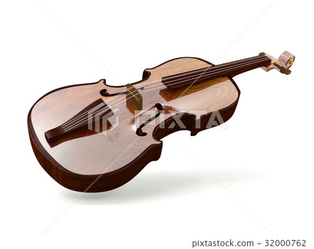 Violin isolated on white background 32000762