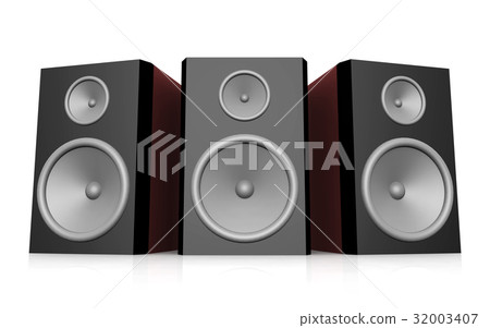 Loudspeakers against a white background 32003407