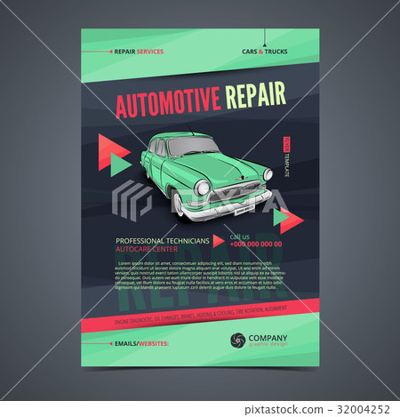 Auto Repair Services layout templates. 32004252