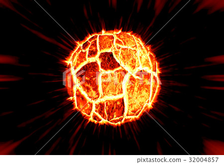 The Cracked sun explosion on space . illustration The Cracked sun explosion on space . illustration 32004857