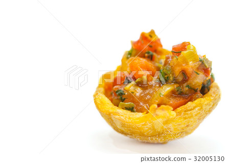 Plantain cup on white background 32005130
