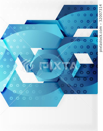 Vector 3d hexagon background Vector 3d hexagon background 32007314