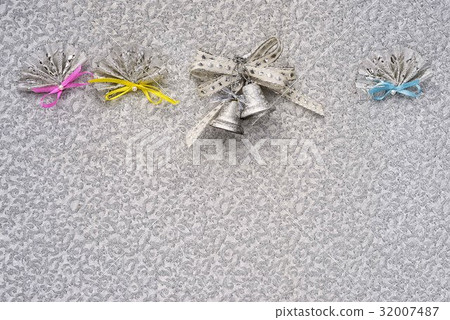 christmas frame a row as christmas background 32007487