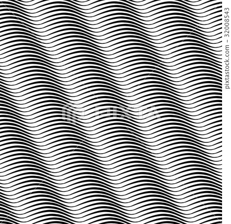 Abstract Wave Pattern Sripe Wavy Line Texture Stock Illustration