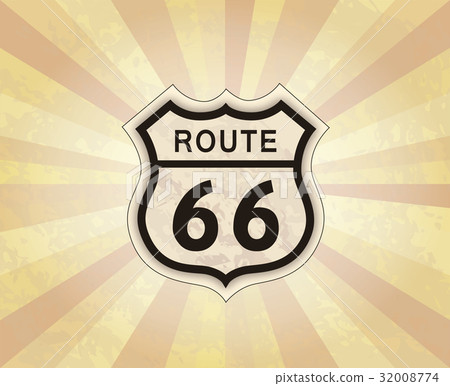 Route 66 sign Road icon Travel USA background 32008774