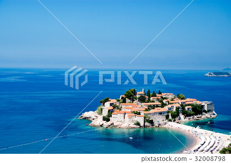 Sveti Stefan island in Budva, Montenegro 32008798