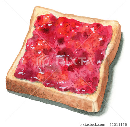 烤麵包,草莓醬 烤麵包,草莓醬 32011156