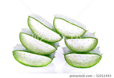 aloe vera isolated on white background 32012443