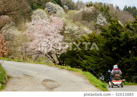 Mountain village silver car 32013885