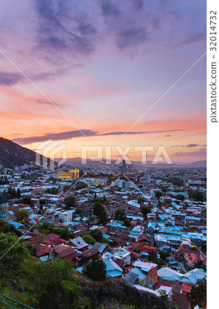 Sunset panorama view of Tbilisi,capital of Georgia Sunset panorama view of Tbilisi,capital of Georgia 32014732