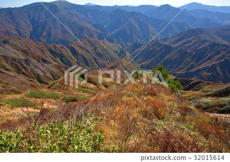 Echigozawa和Okutane山在秋天 Echigozawa和Okutane山在秋天 32015614