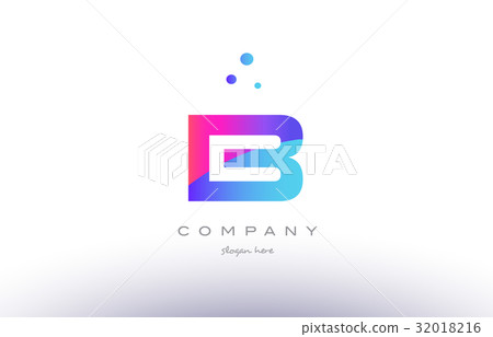 b creative pink blue modern alphabet letter logo i b creative pink blue modern alphabet letter logo i 32018216