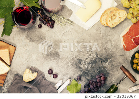 Wine and snack set. Wine and snack set. 32019367