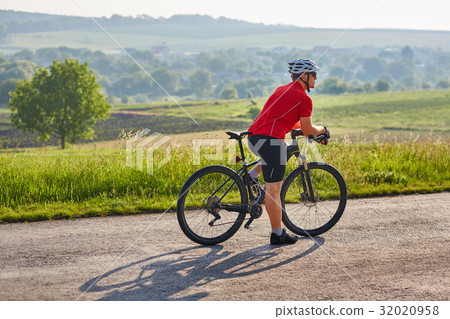 Ecotourism in Europe. Bicycle race in the country. Ecotourism in Europe. Bicycle race in the country. 32020958