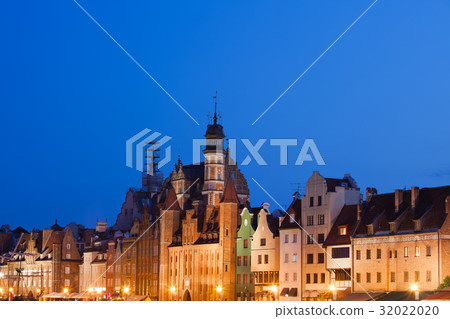 City Skyline of Gdansk at Night City Skyline of Gdansk at Night 32022020