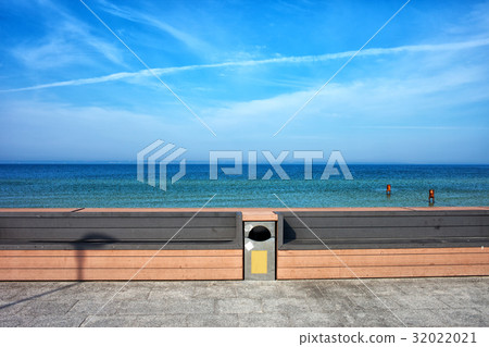 Benches at Baltic Sea Waterfront in Poland Benches at Baltic Sea Waterfront in Poland 32022021