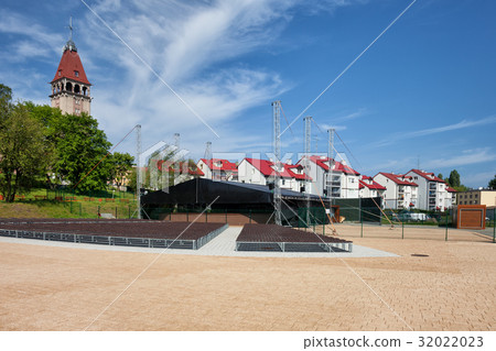 Square In Wladyslawowo Town in Poland 32022023