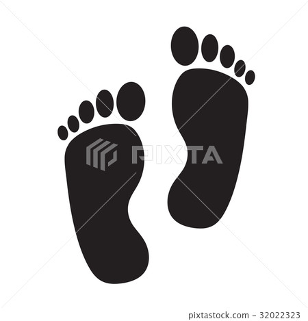 foot print icon illustration design foot print icon illustration design 32022323