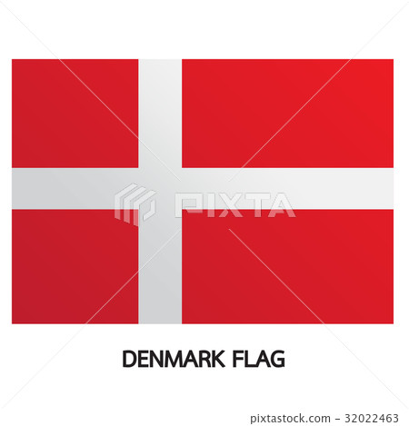 Denmark flag illustration design 32022463