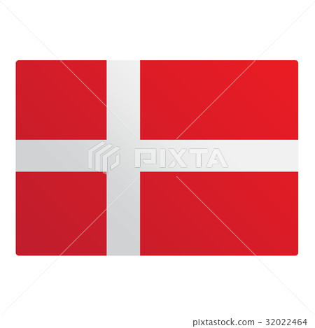 Denmark flag illustration design 32022464