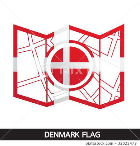 Denmark flag design illustration 32022472