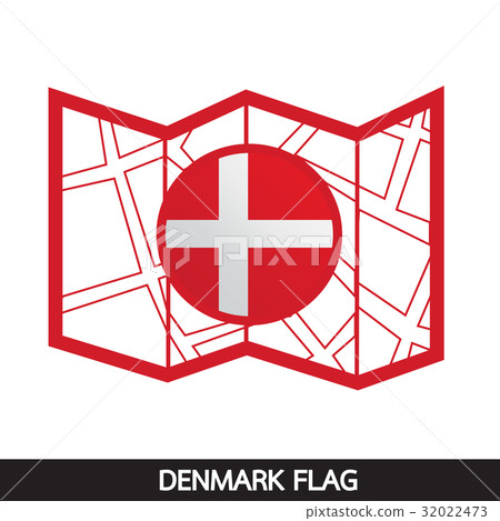 Denmark flag design illustration 32022473