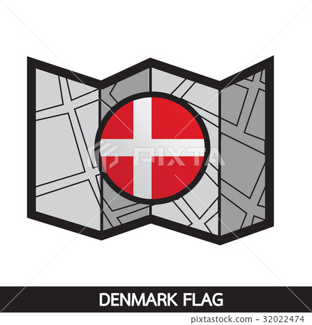 Denmark flag design illustration 32022474
