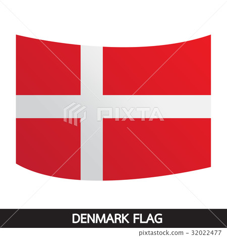 Denmark flag design illustration 32022477