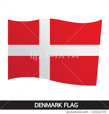 Denmark flag design illustration 32022478