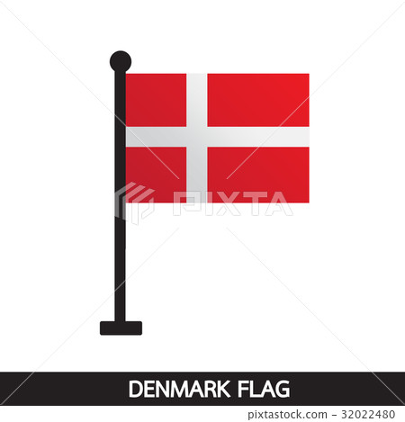 Denmark flag design illustration 32022480