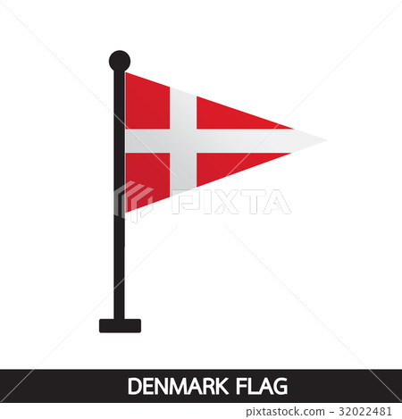 Denmark flag design illustration 32022481