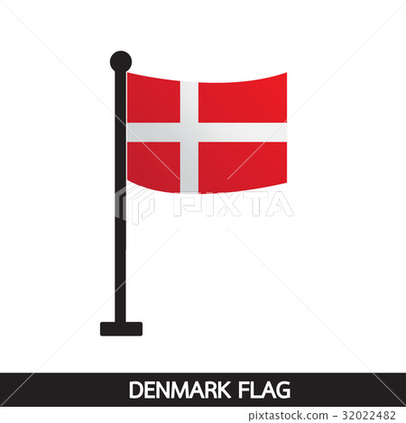 Denmark flag design illustration 32022482