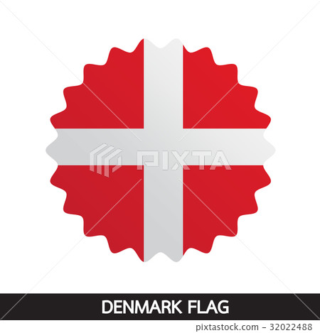 Denmark flag design illustration 32022488