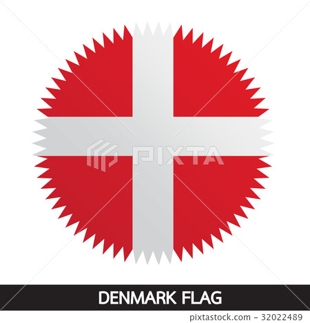 Denmark flag design illustration 32022489