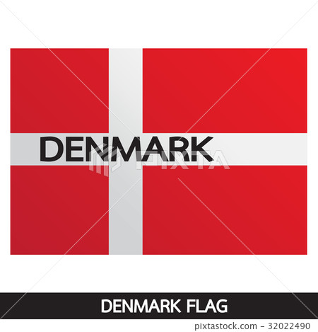 Denmark flag design illustration 32022490