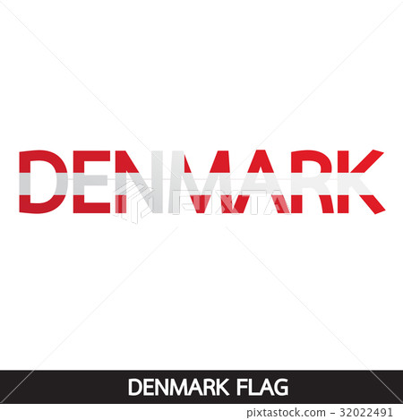 Denmark flag design illustration 32022491